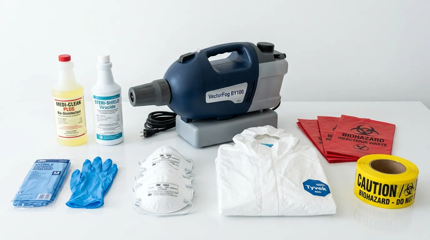 Professional biohazard remediation crew working in McKeesport